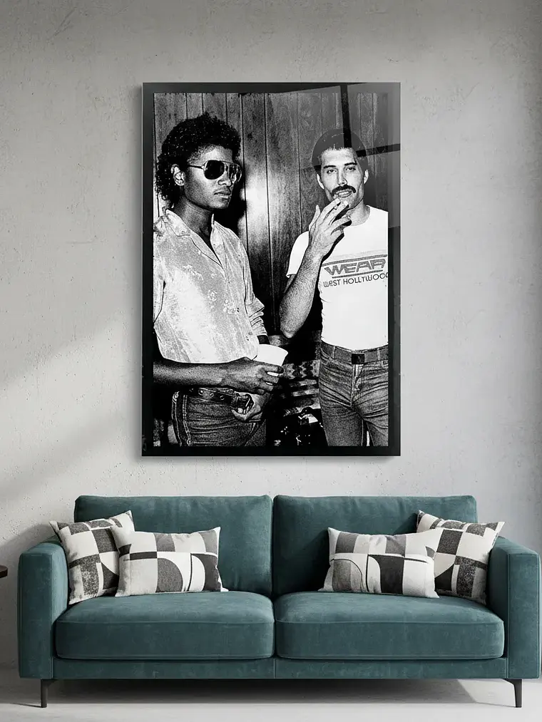 Cuadro Madera/vidrio 33x48 Michael Jackson - Ver 09 1