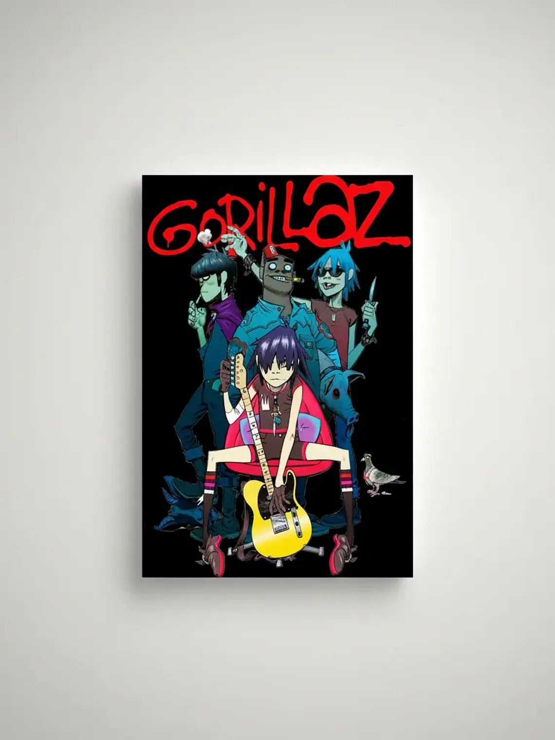 Cuadro De Aluminio - Gorillaz - Ver 09 1