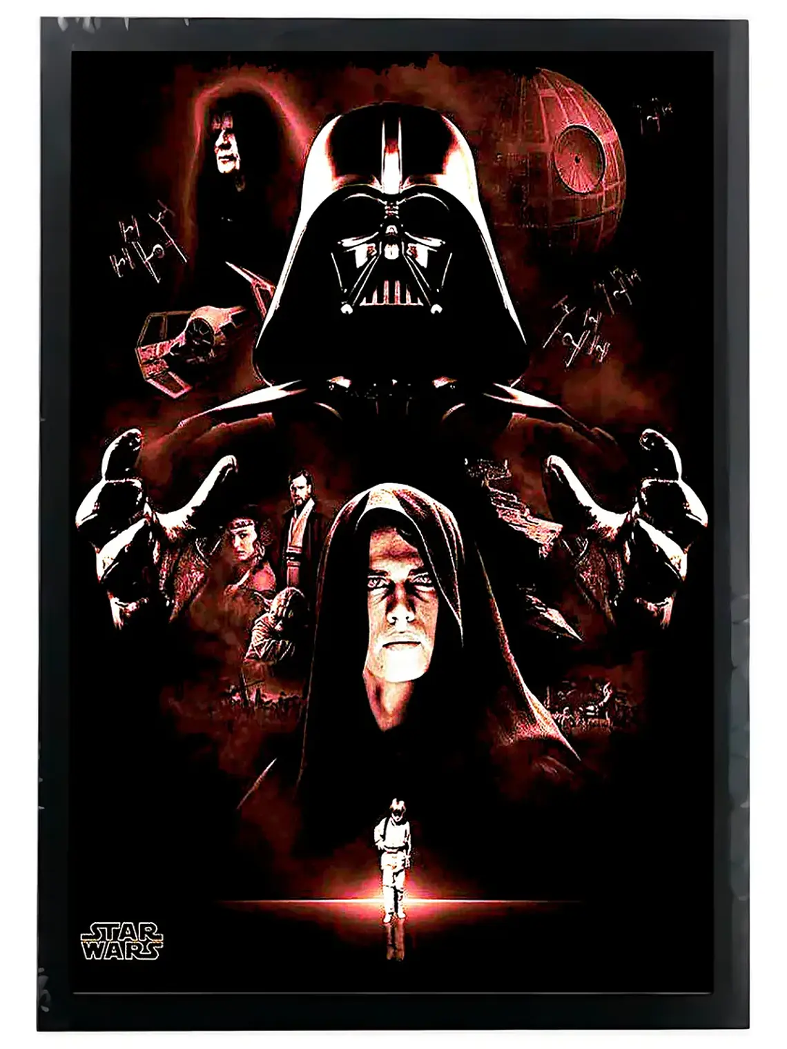 Cuadro Madera/vidrio 33x48 Star Wars - Ver 01 1