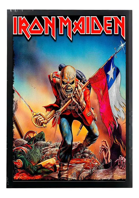 Cuadro Madera/vidrio 30x40 Iron Maiden - Ver 095