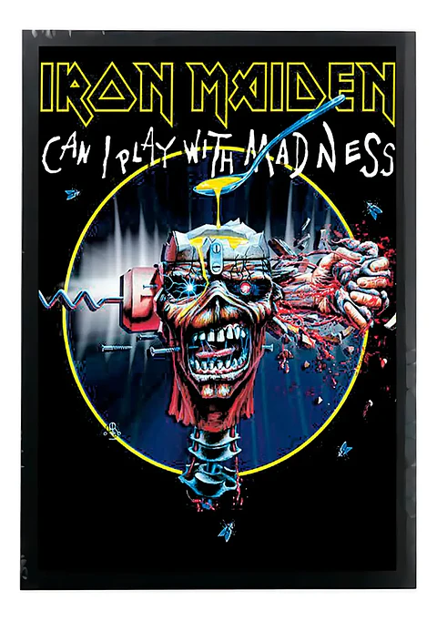 Cuadro Madera/vidrio 30x40 Iron Maiden - Ver 116