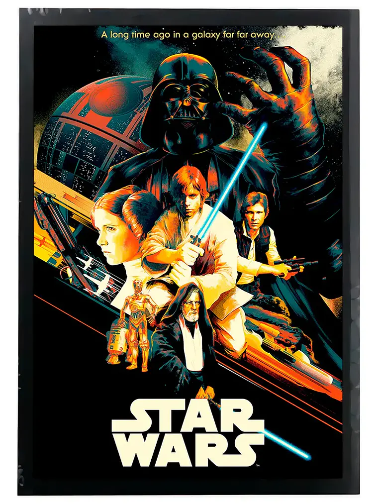 Cuadro Madera/vidrio 33x48 Star Wars - Ver 11 1