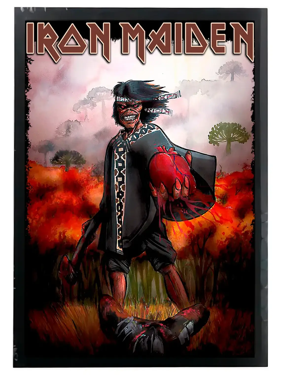 Cuadro Madera/vidrio 30x40 Iron Maiden - Ver 037 1