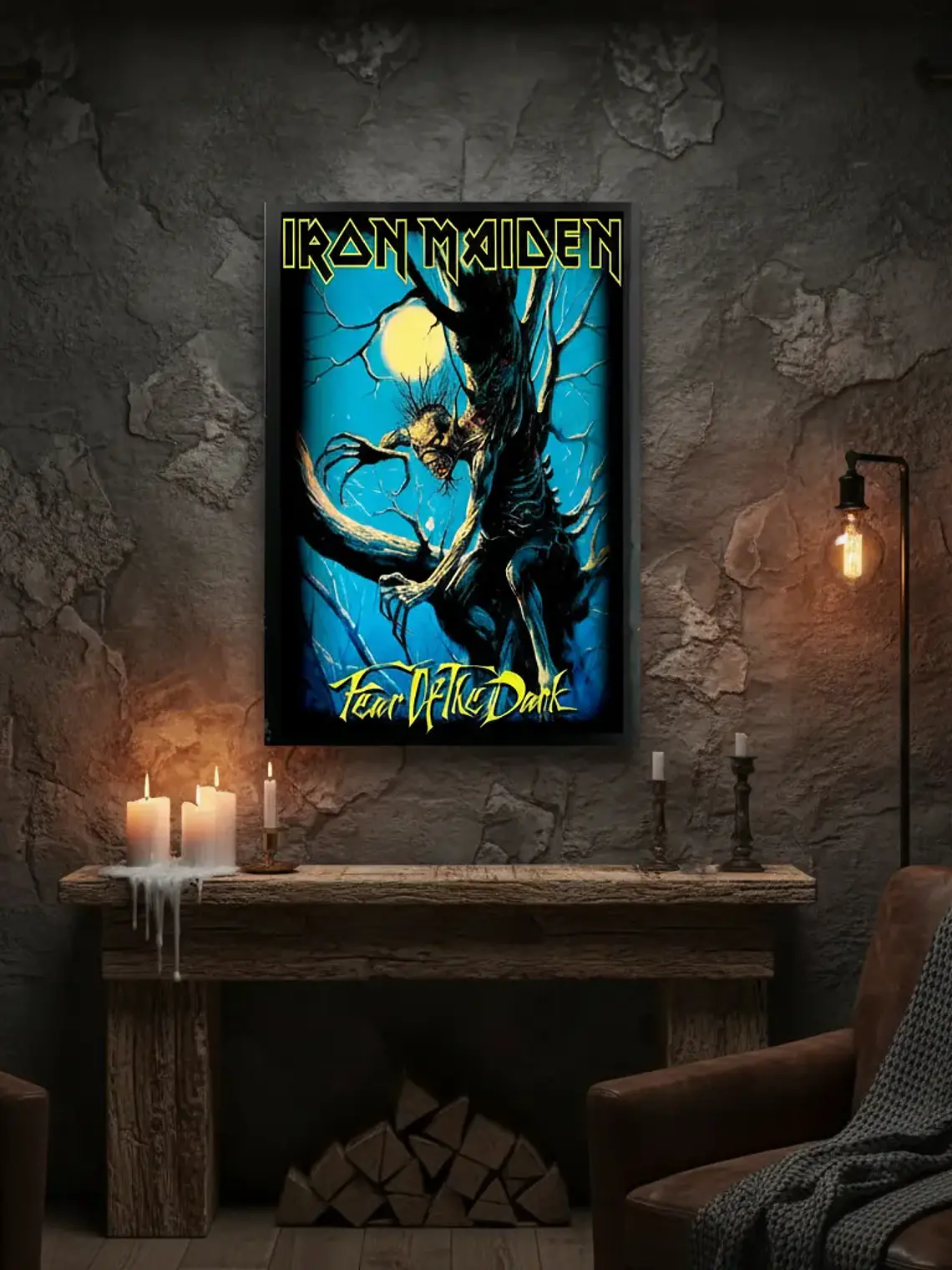 Cuadro Madera/vidrio 33x48 Iron Maiden - Ver 001 1