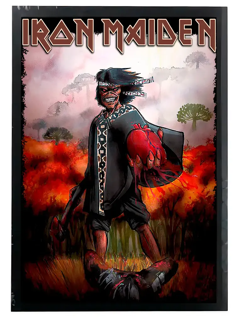 Cuadro Madera/vidrio 33x48 Iron Maiden - Ver 037 1