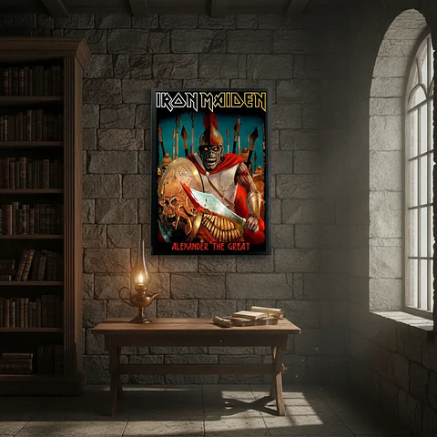 Cuadro Madera/vidrio 30x40 Iron Maiden - Ver 02