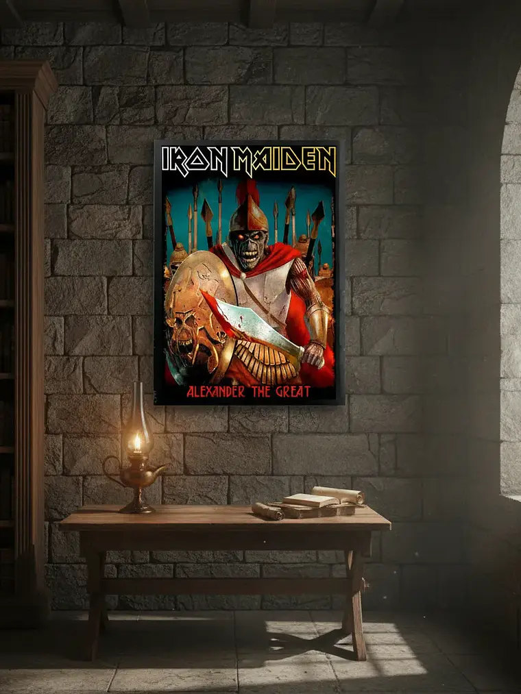Cuadro Madera/vidrio 30x40 Iron Maiden - Ver 02 1