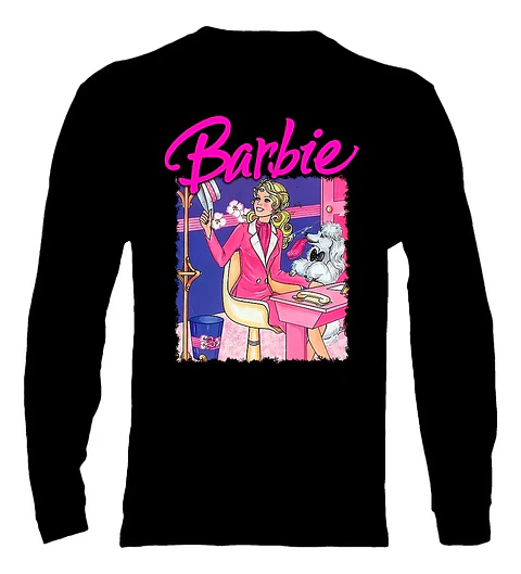 Polera Manga Larga Barbie - Ver 01 - Vale Gamess