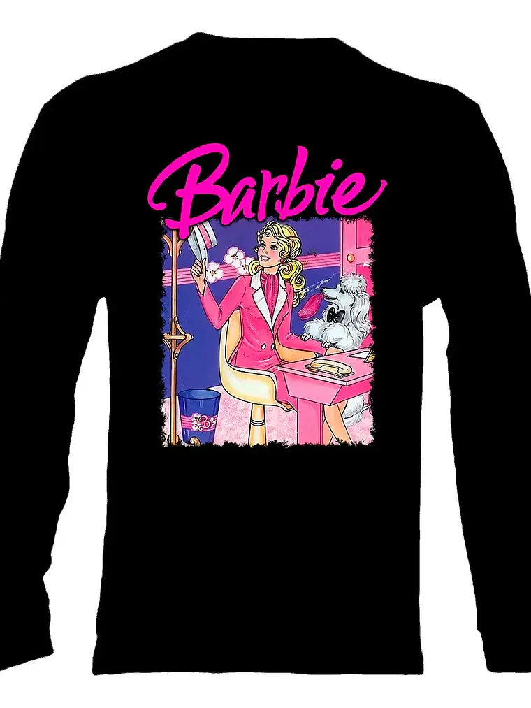Polera Manga Larga Barbie - Ver 01 - Vale Gamess 1
