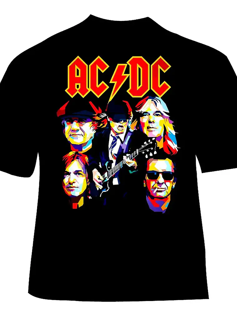 Polera Ac/dc - Ver 12 - Banda 1