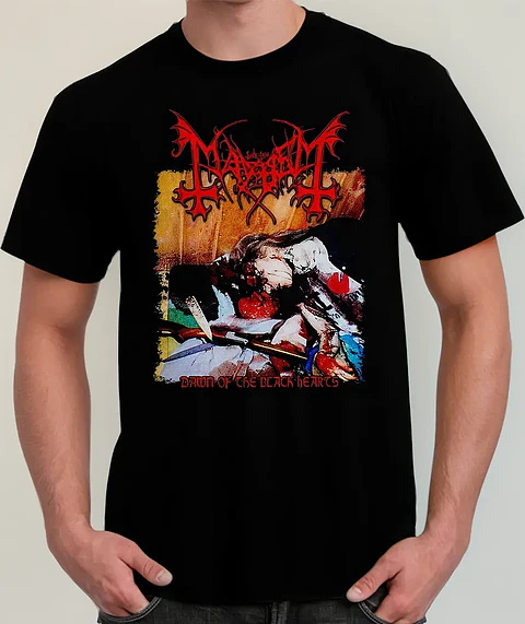 Polera Mayhem - Ver 10 - Dawn Of The Black Hearts