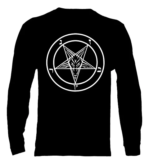 Polera Manga Larga Baphomet - Ver 06 - Vale Gamess