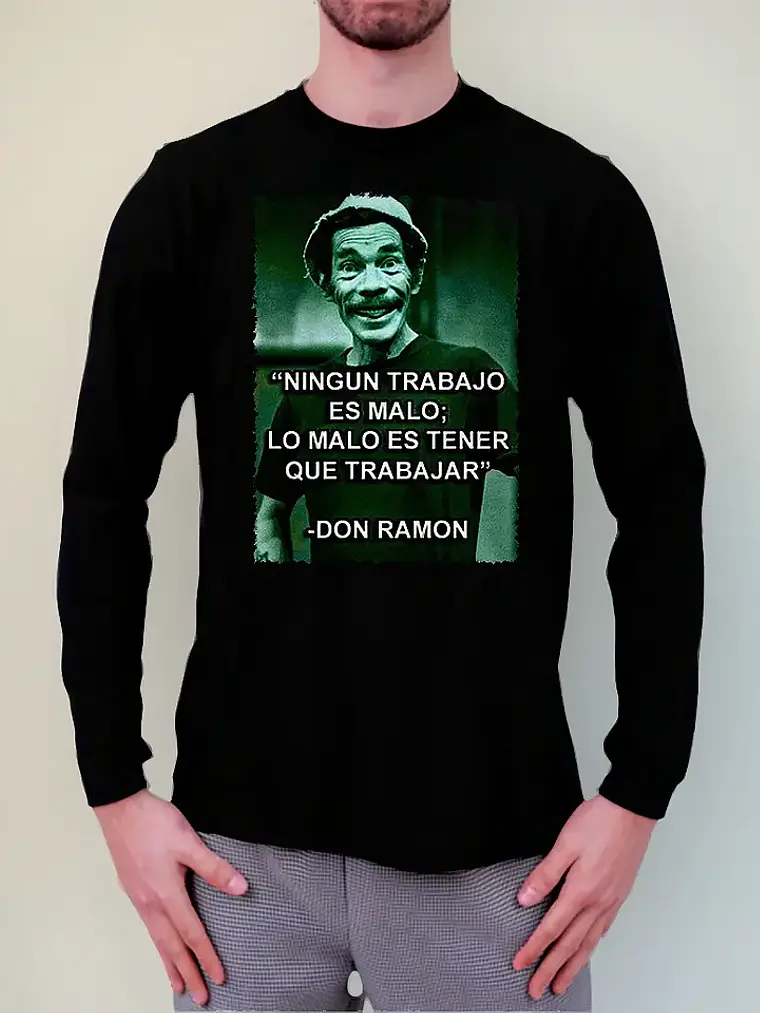 Polera Manga Larga Chavo Del 8 - Ver 01 - Don Ramon 1