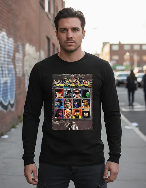 Polera Manga Larga Mortal Kombat - Ver 03 - Mortal Kombat 2