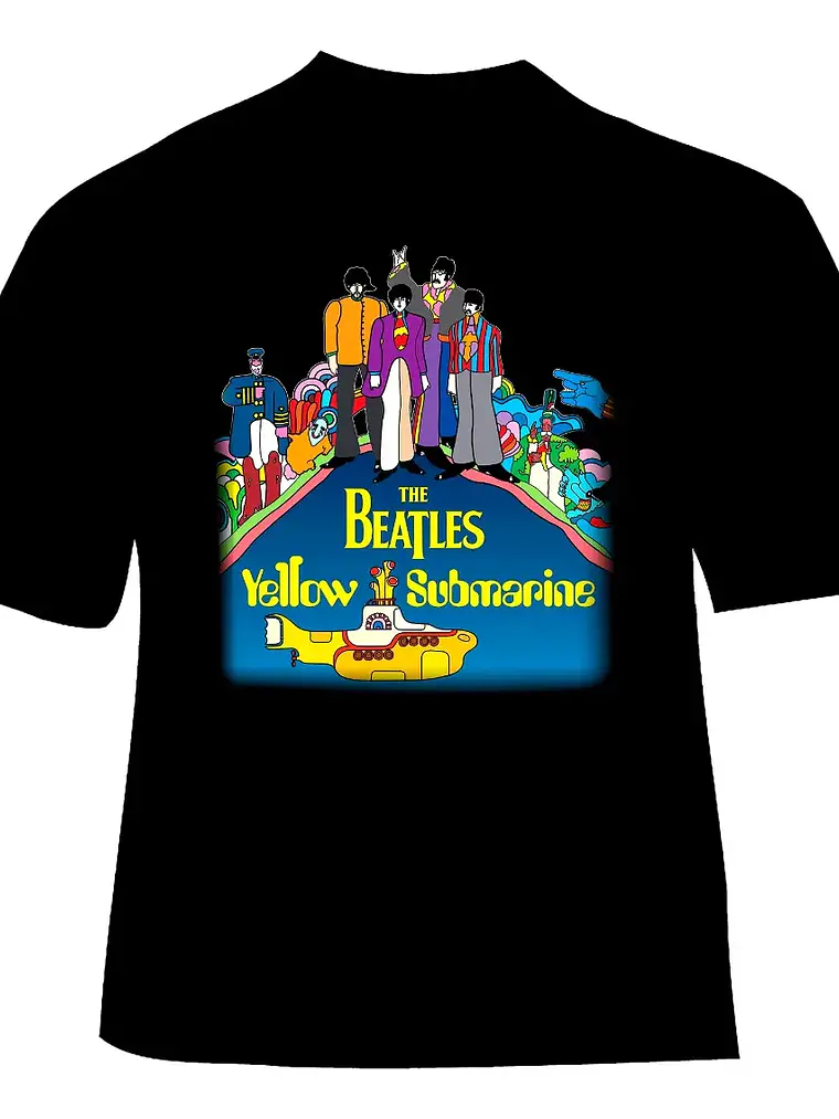 Polera The Beatles - Ver 02 - Yellow Submarine 1