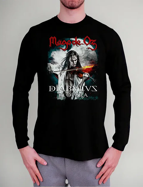 Polera Manga Larga Mago De Oz - Ver 05 - Diabulus In Opera
