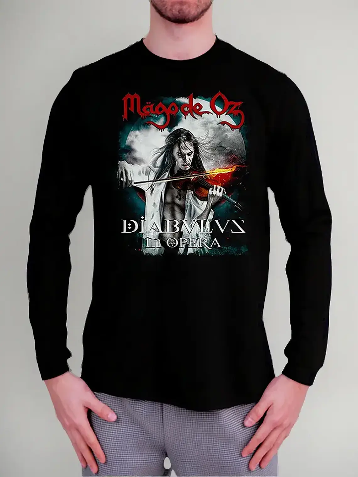 Polera Manga Larga Mago De Oz - Ver 05 - Diabulus In Opera 1