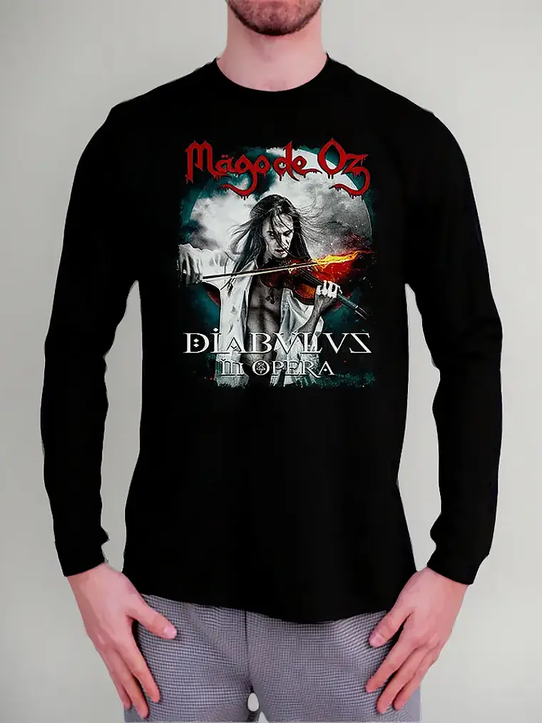 Polera Manga Larga Mago De Oz - Ver 05 - Diabulus In Opera 1
