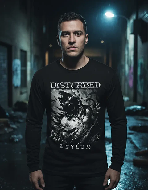 Polera Manga Larga Disturbed - Ver 01 - Asylum