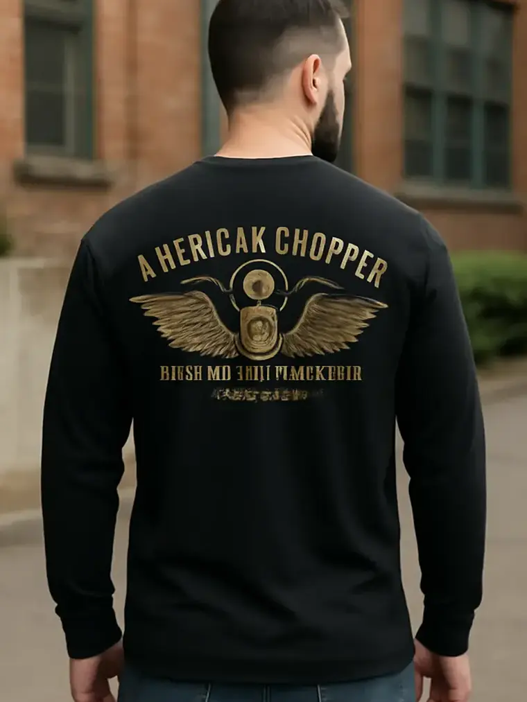 Polera Manga Larga American Chopper - Ver 02 - Vale Gamess 1