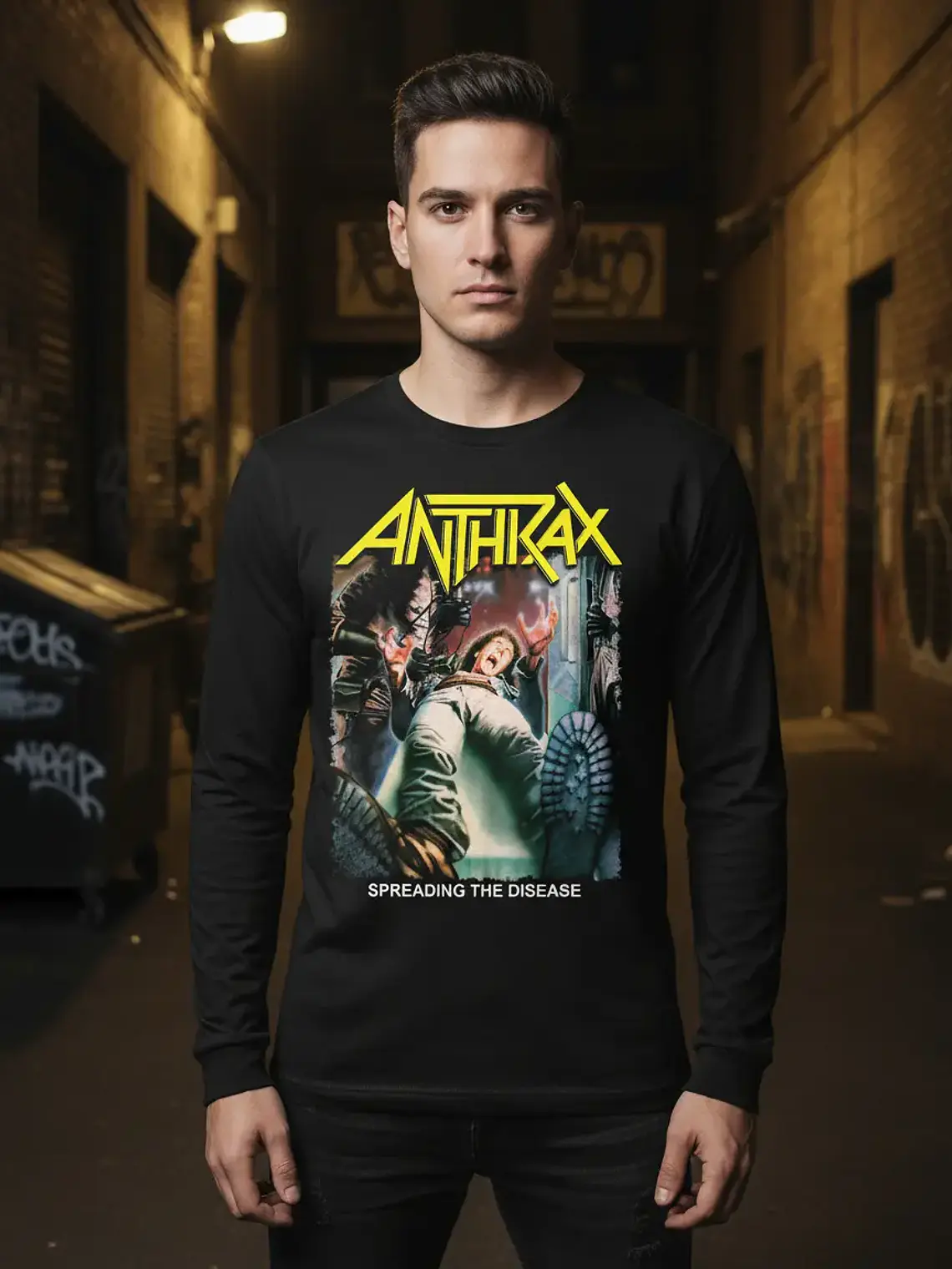 Polera Manga Larga Anthrax - Spreading The Disease - Ver 06 1