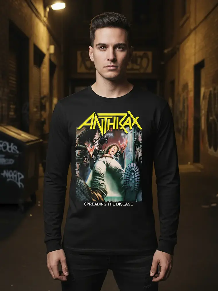 Polera Manga Larga Anthrax - Spreading The Disease - Ver 06 1