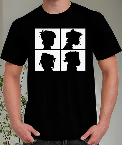 Polera Gorillaz - Ver 04 - Vale Gamess