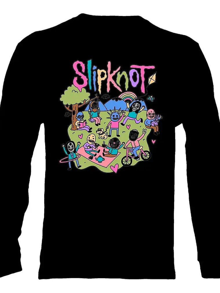 Polera Manga Larga Slipknot - Ver 24 - Vale Gamess 1