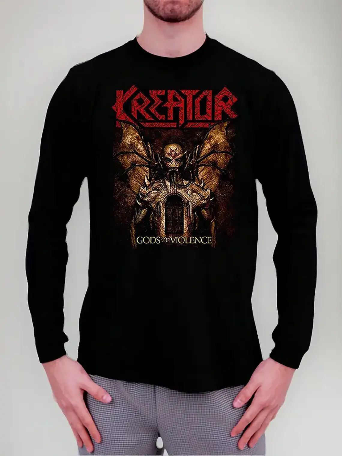 Polera Manga Larga Kreator - Ver 27 - Gods Of Violence 1