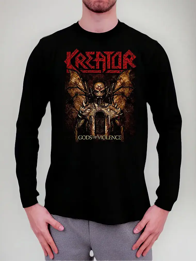 Polera Manga Larga Kreator - Ver 27 - Gods Of Violence 1