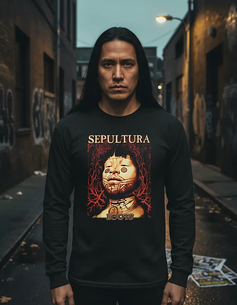 Polera Manga Larga Sepultura - Ver 17 - Roots