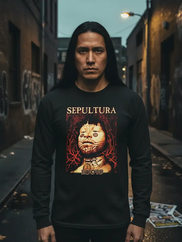 Polera Manga Larga Sepultura - Ver 17 - Roots 1
