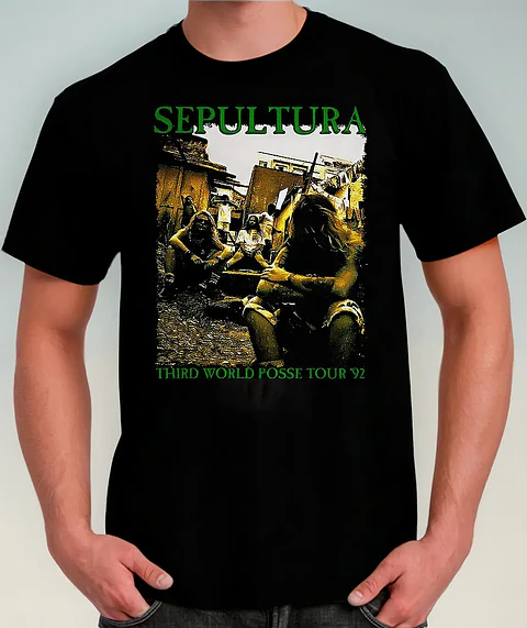 Polera Sepultura - Ver 22 - Third World Posse Tour '92