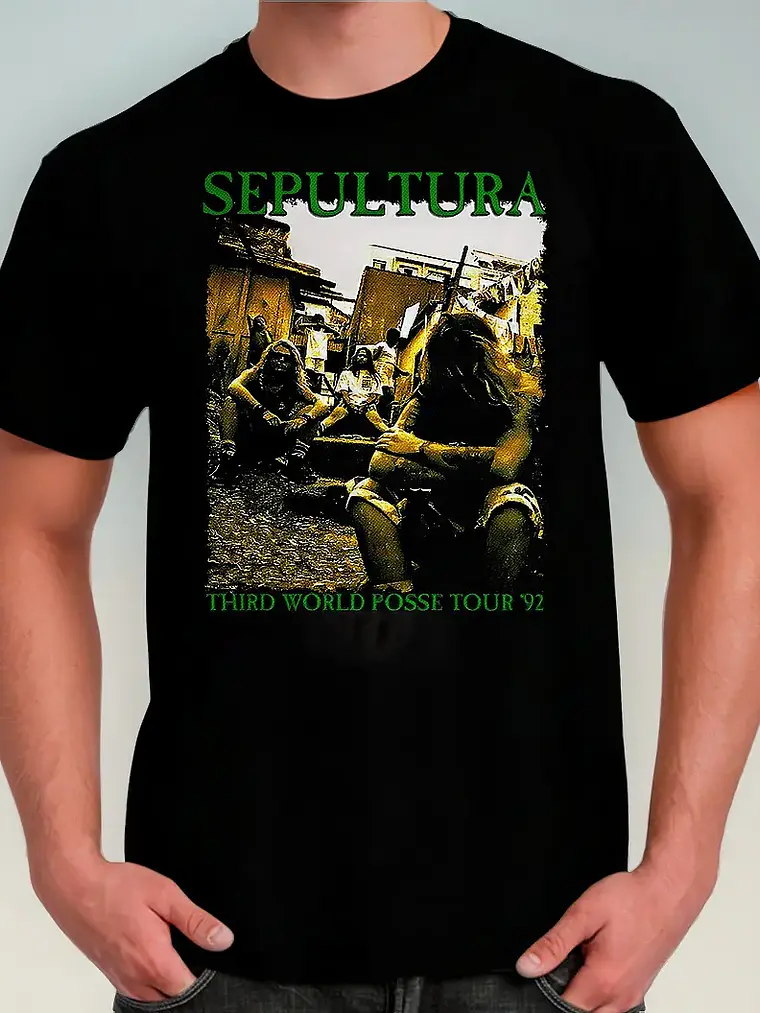 Polera Sepultura - Ver 22 - Third World Posse Tour '92 1