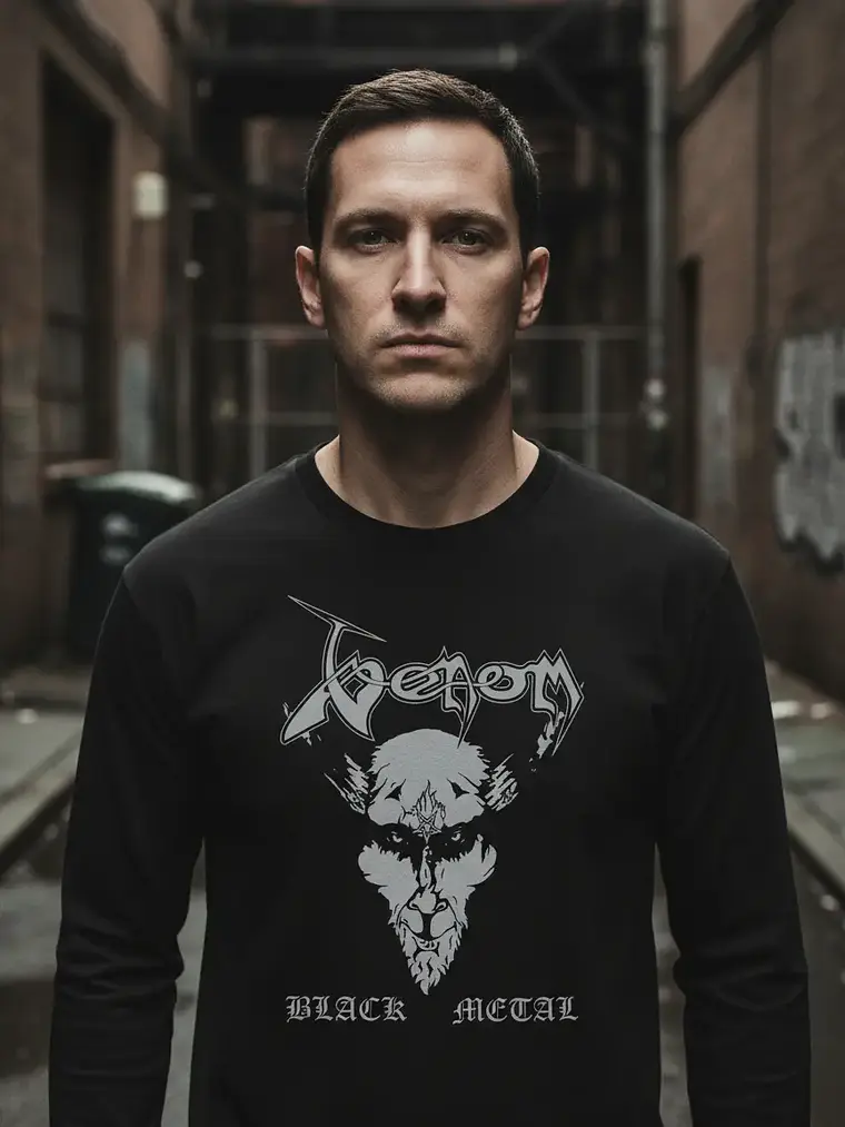 Polera Manga Larga Venom - Ver 05 - Black Metal 1