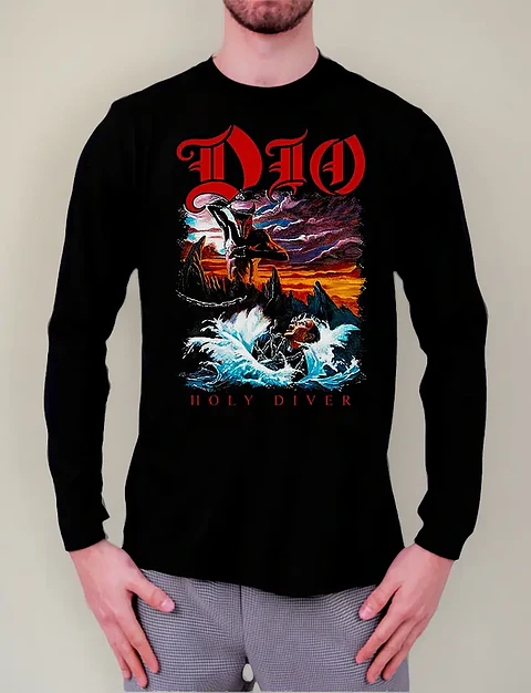 Polera Manga Larga Dio - Ver 09 - Holy Diver