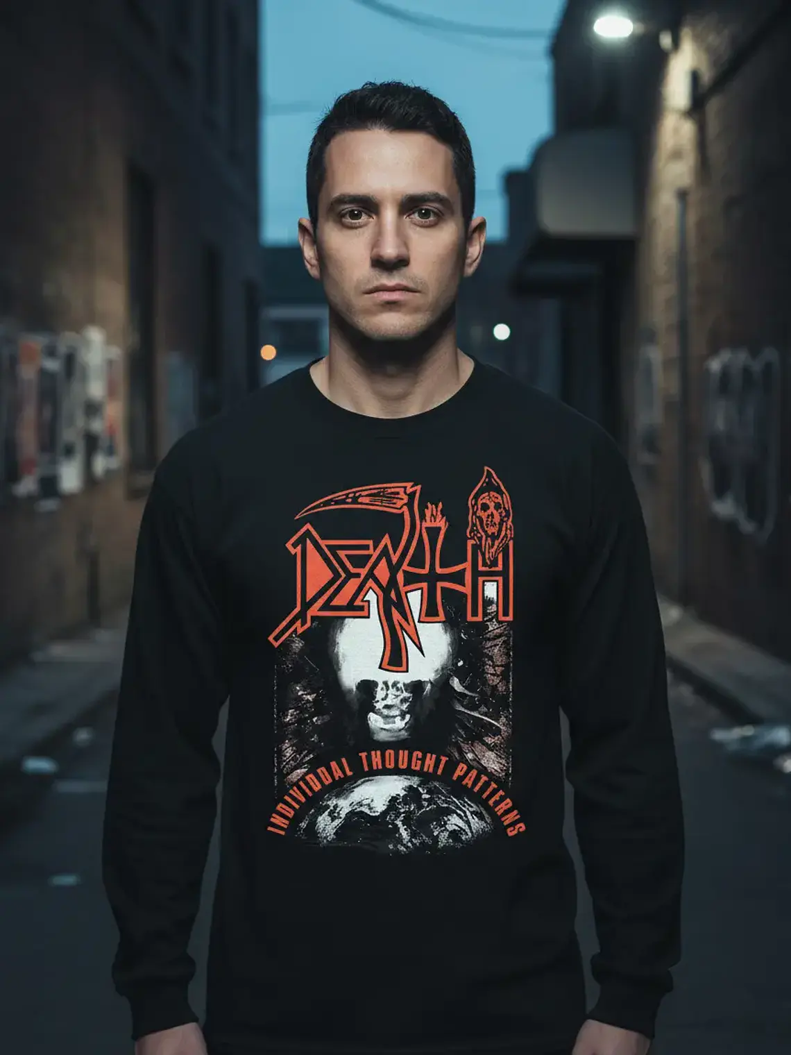 Polera Manga Larga Death - Ver 05 - Individual Thought Patte 1
