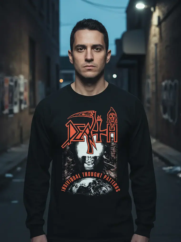Polera Manga Larga Death - Ver 05 - Individual Thought Patte 1
