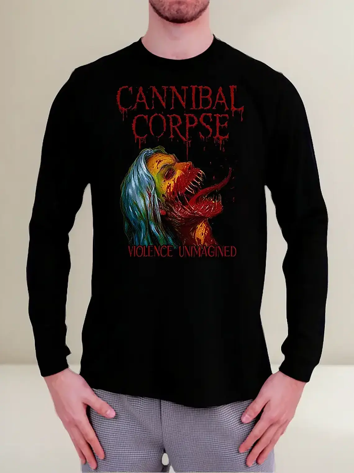 Polera Manga Larga Cannibal Corpse - Ver 05 - Violence Unima 1