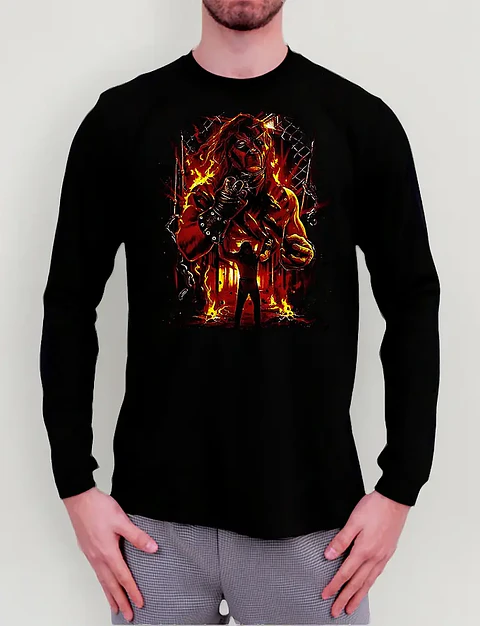 Polera Manga Larga Wwe - Ver 02 - Vale Gamess
