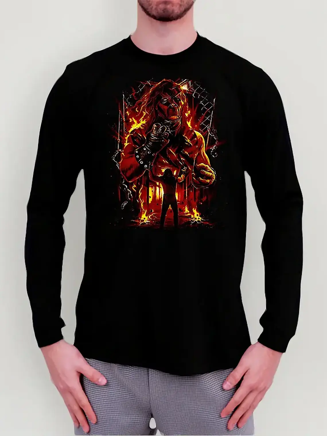 Polera Manga Larga Wwe - Ver 02 - Vale Gamess 1