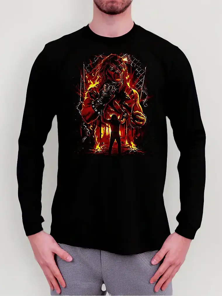 Polera Manga Larga Wwe - Ver 02 - Vale Gamess 1