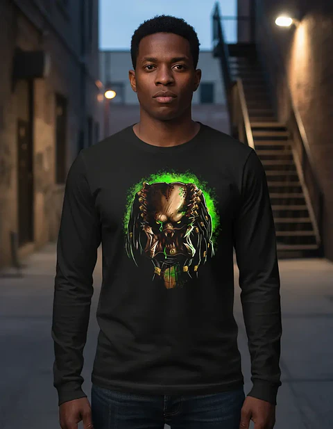 Polera Manga Larga Depredador - Ver 04 - Terror