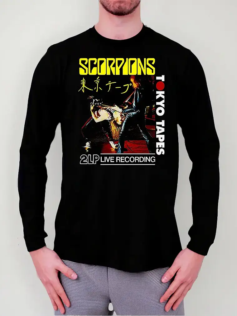 Polera Manga Larga Scorpions - Ver 09 - Live Tokyo 1