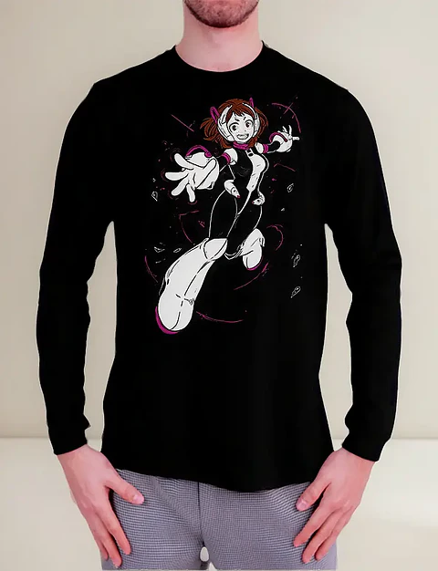 Polera Manga Larga My Hero Academia - Uraraka - Vale Gamess