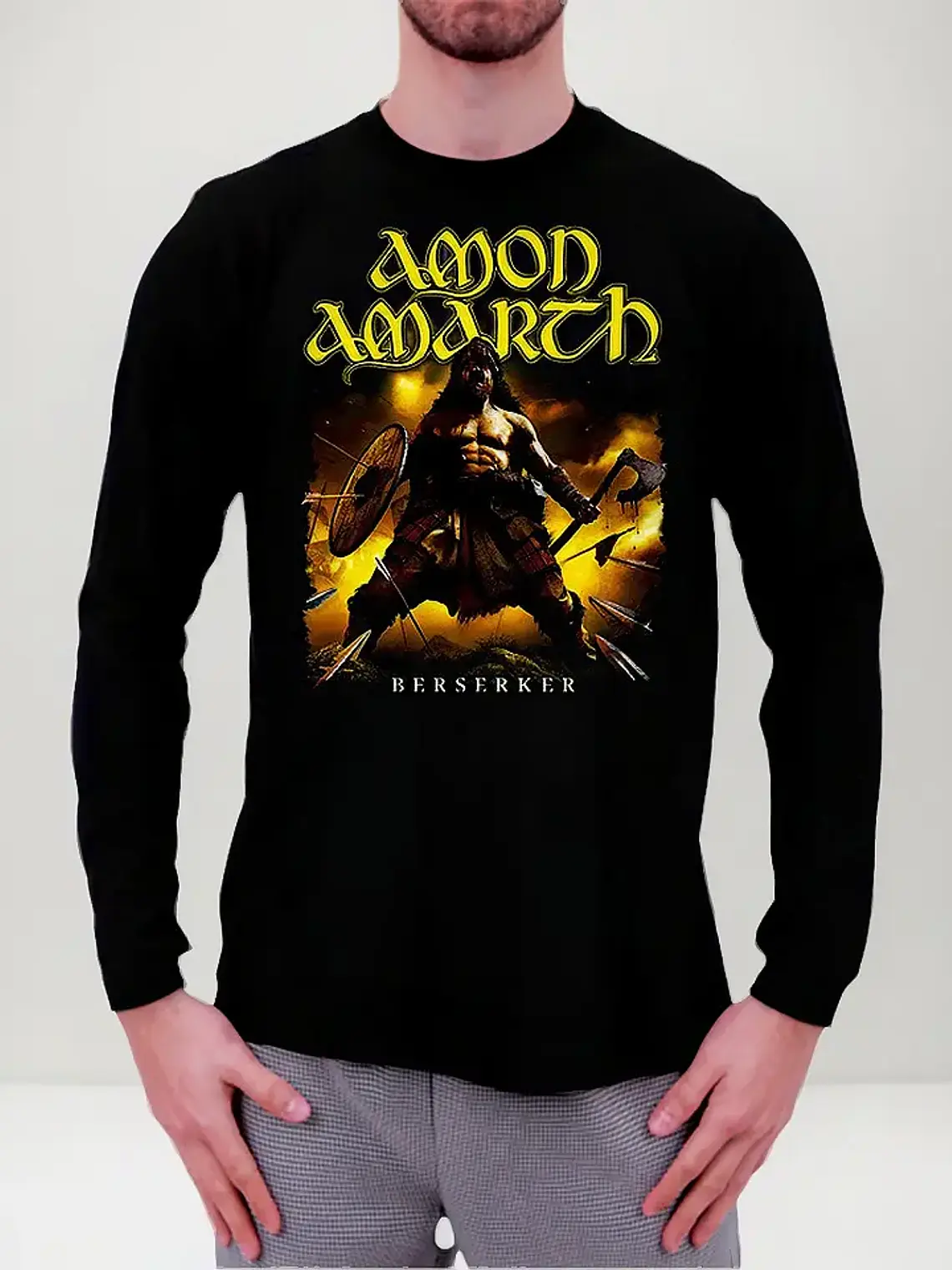 Polera Manga Larga Amon Amarth - Ver 03 - Berserker 1