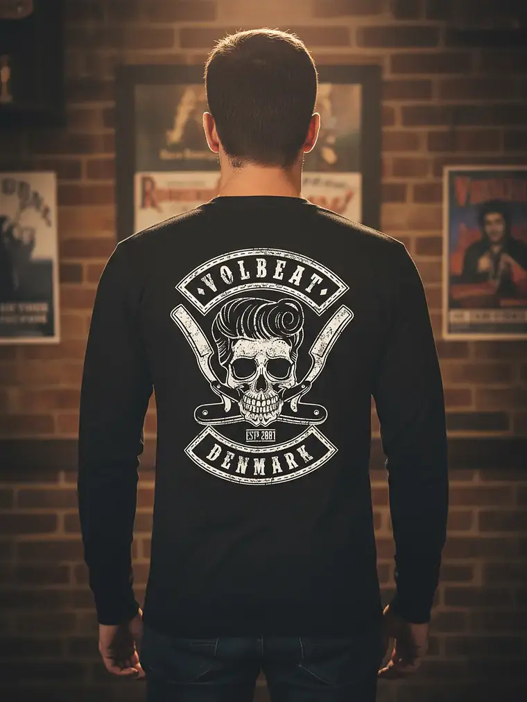 Polera Manga Larga Volbeat - Ver 02 - Vale Gamess 1