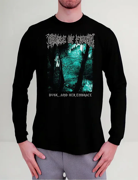 Polera Manga Larga Cradle Of Filth - Ver 17 - Dusk... And He