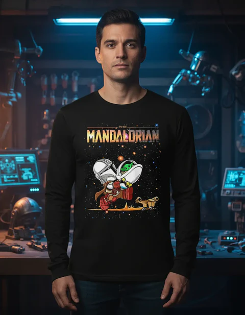 Polera Manga Larga The Mandalorian - Ver 01 - Vale Gamess
