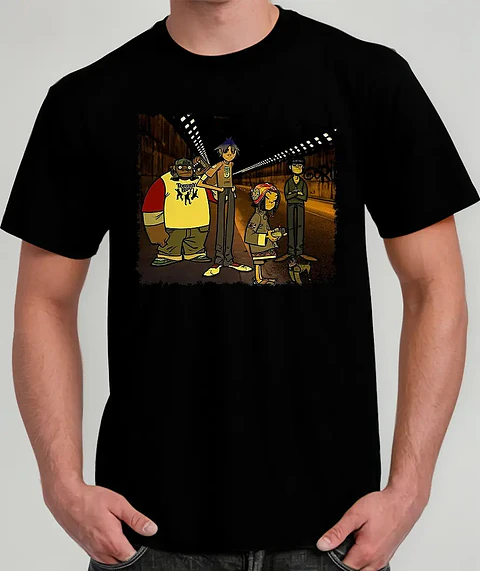 Polera Gorillaz - Ver 15 - Vale Gamess